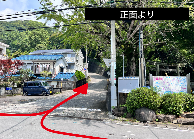 正面より