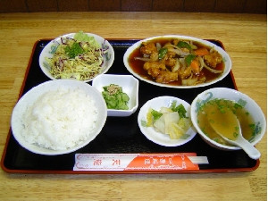 酢豚定食