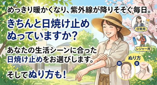 5月の紫外線ケアで、輝く毎日を応援！