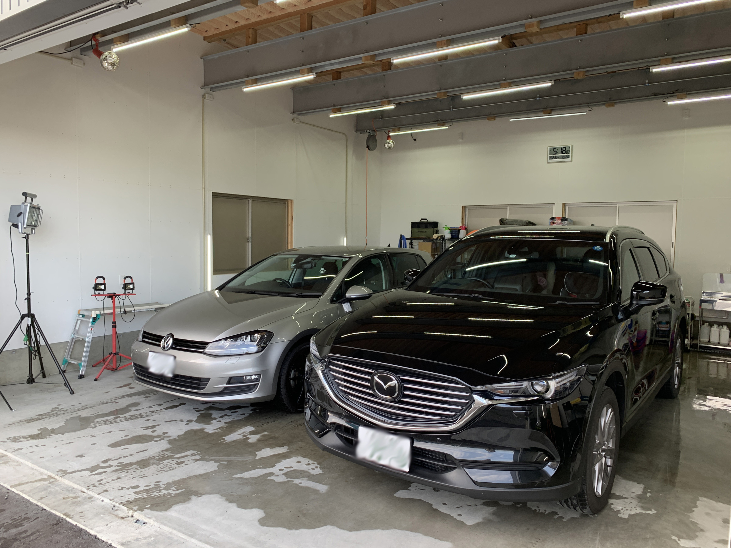 洗車専用ブース完備