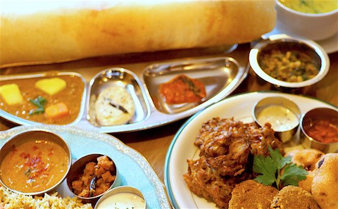 南インド料理の数々