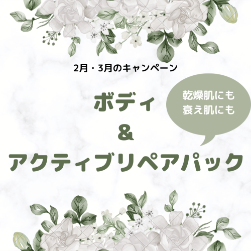 2月3月のクーポンコース更新しました！