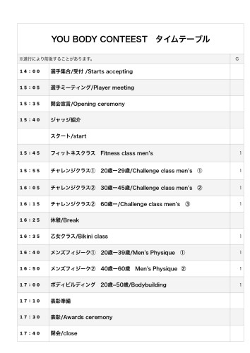 YOU BODY CONTEST 2025　～筋肉自慢の強者よ由宇に集結せよ～
