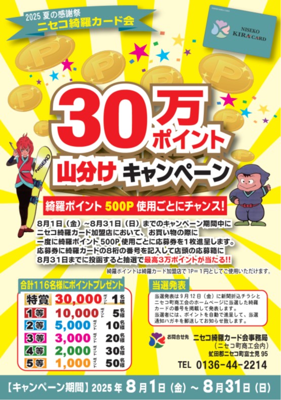 2025夏の感謝祭　３０万ポイント山分けキャンペーン