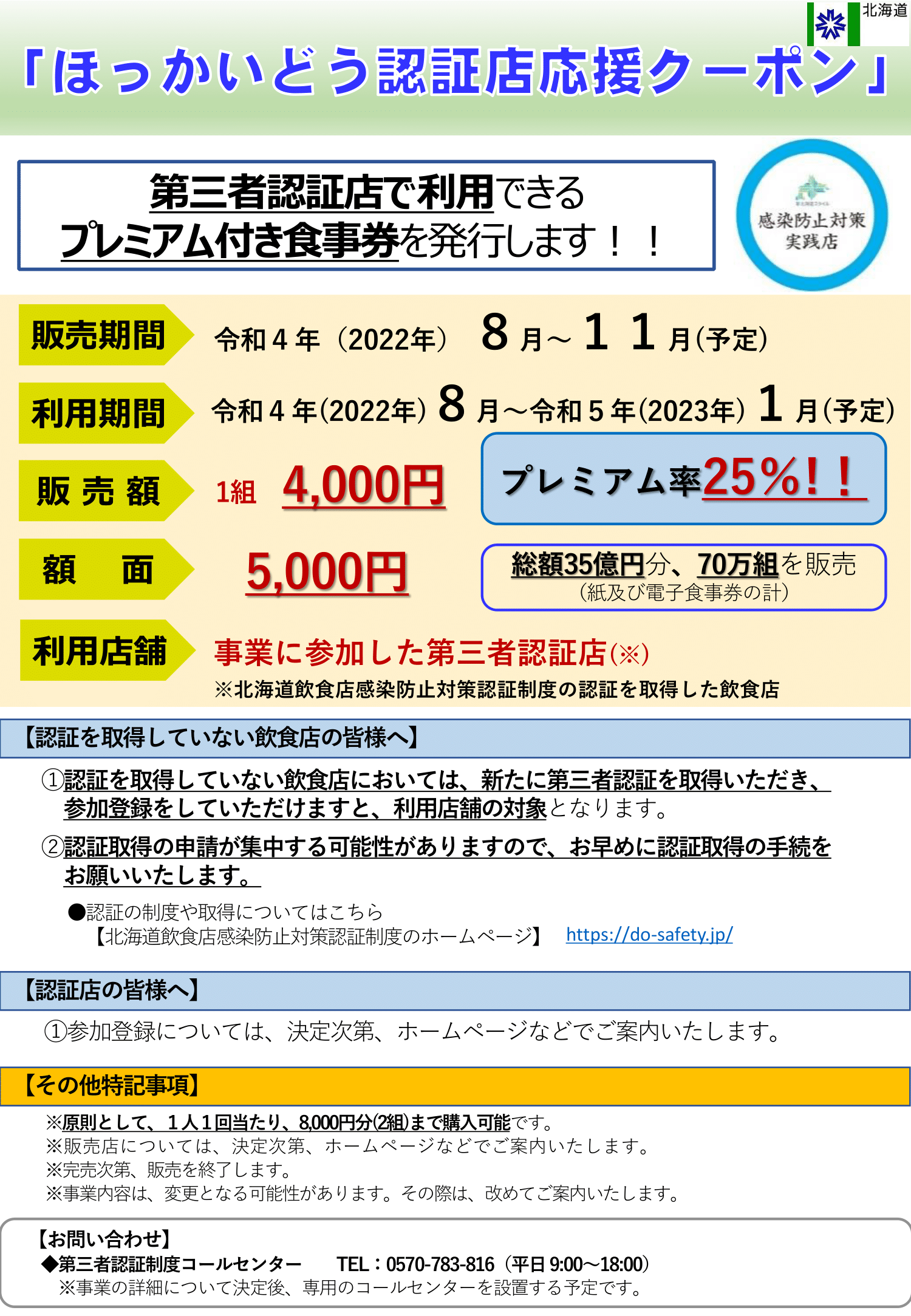 クーポンほっかいどう認証店クーポン 15000円分(1万円+5千円)