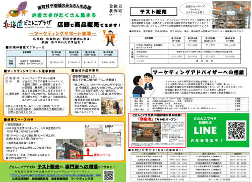 北海道どさんこプラザマーケティング支援制度について