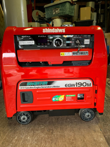 新導入の200Ｖ発電機