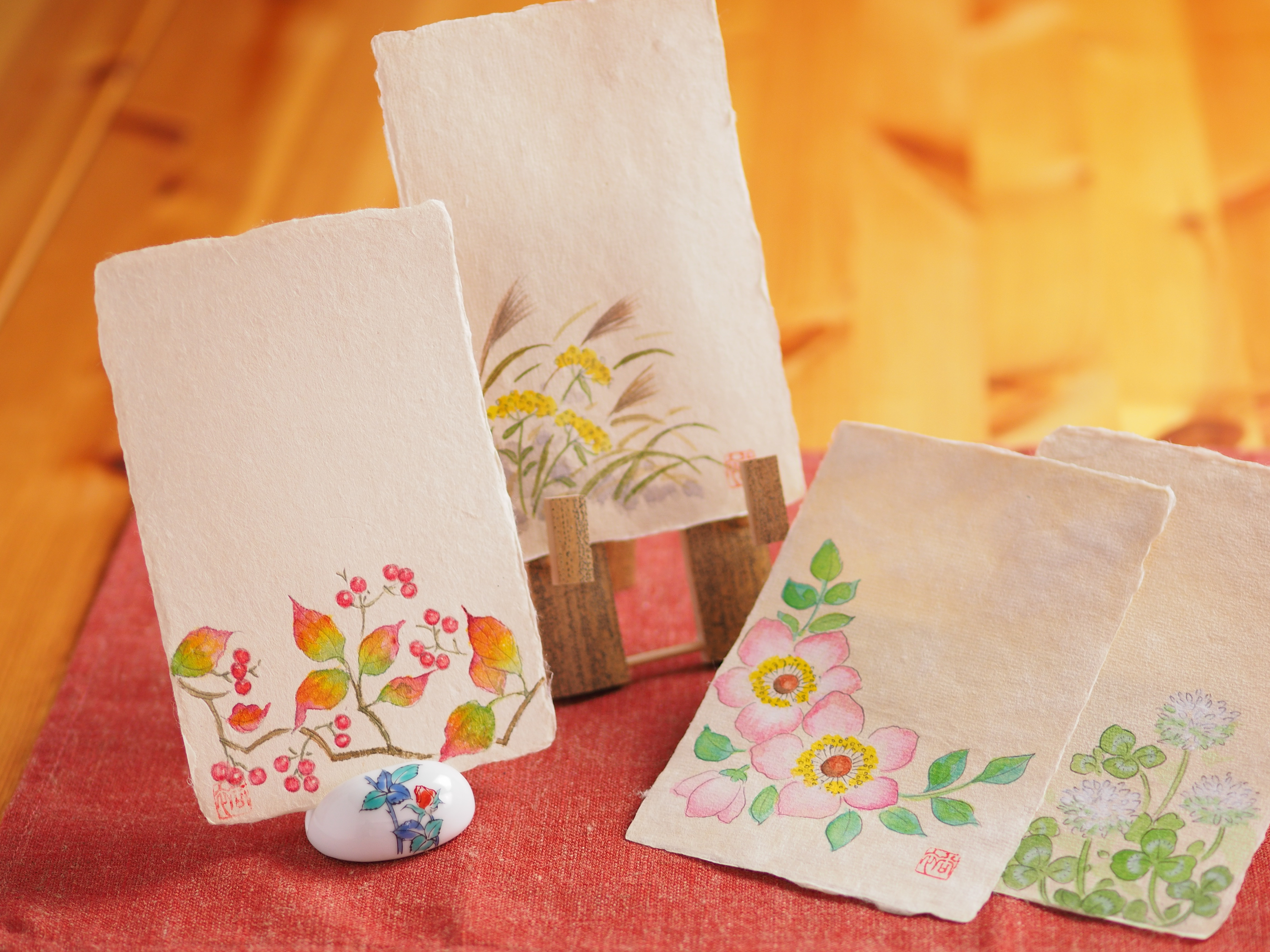 ふみや」認定商品の紹介】ポストカード ～名尾手すき和紙