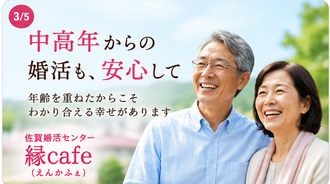 中高年からの婚活も安心