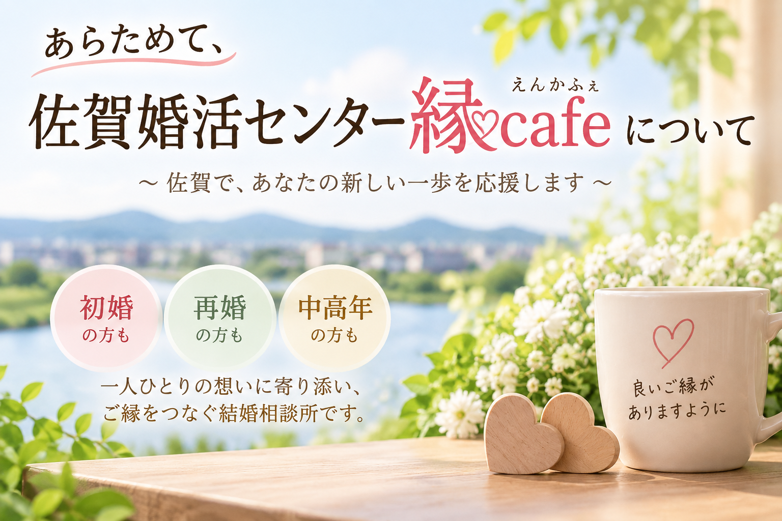 あらためて、佐賀婚活センター縁cafe（えんかふぇ）について