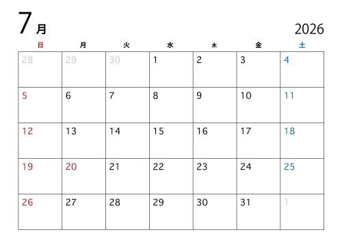 ７月の予約状況