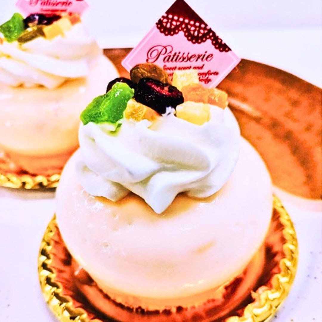 桃のケーキ