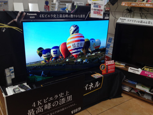 最新有機ELテレビを展示しました