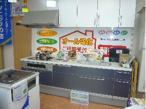 キッチン収納も色を自由に変更できます