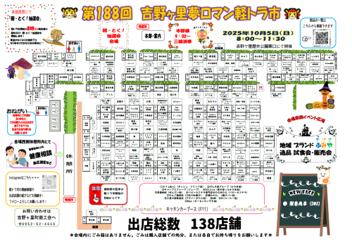 10月５日（日）　吉野ケ里夢ロマン軽トラ市を開催いたします