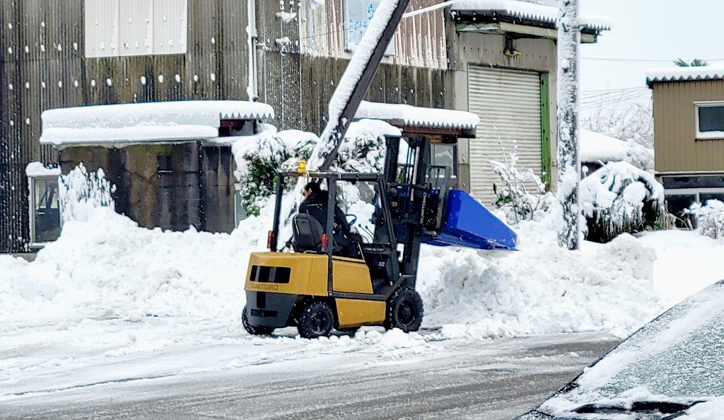組合内企業が、除雪の協力してくれました。