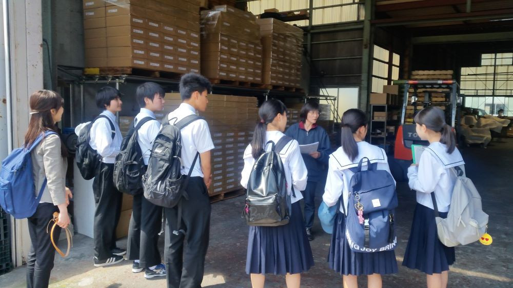 石川県の中学生が工場見学に来訪　2017.05.18