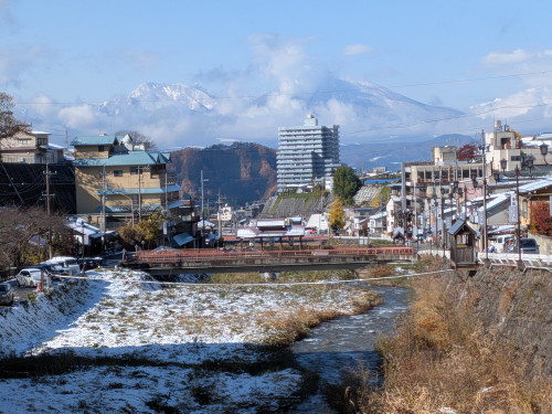 2025年11月20日、午前11:00 信州渋温泉の今のお天気は‥‥。.........
