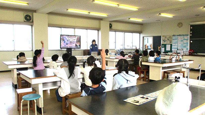  登米市立宝江小学校「手洗い教室」開催