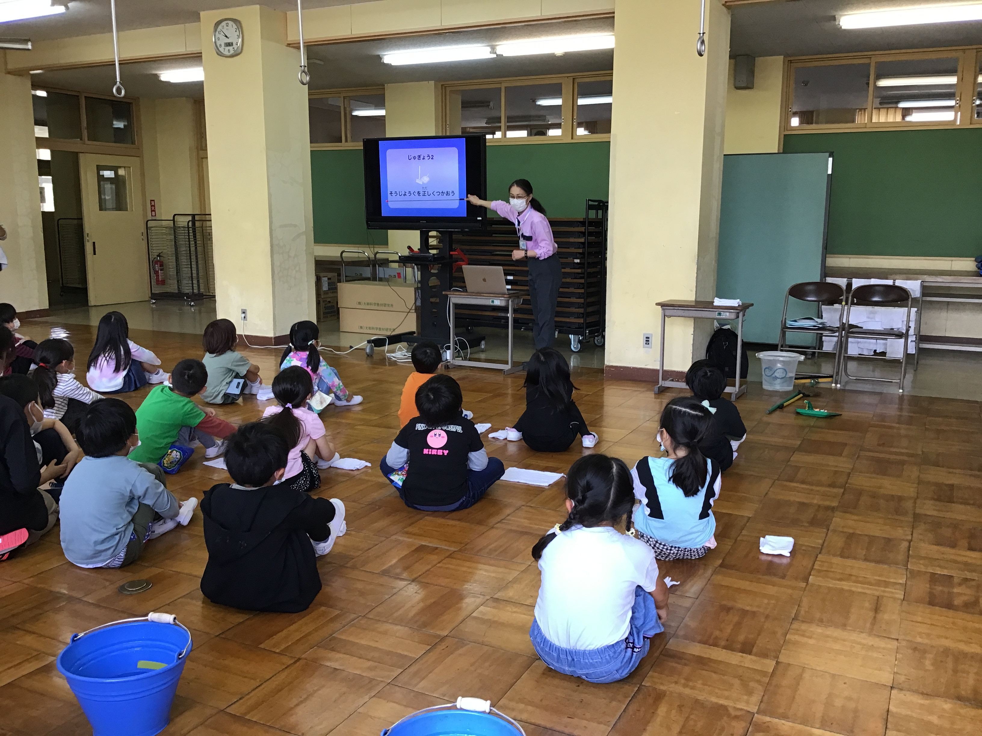 気仙沼市立面瀬小学校　キレイのタネまき教室　「おそうじについて学ぼう！」開催