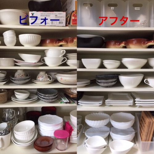 食器棚ビフォーアフター
