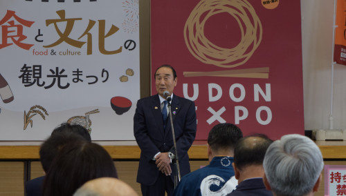 主催者あいさつを行う大森会長.JPG
