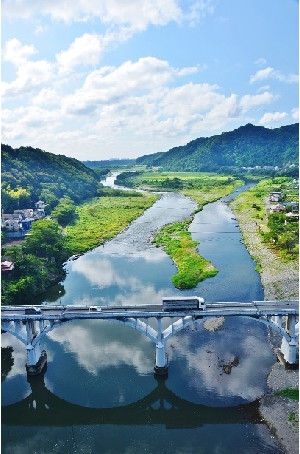相模川点景（撮影者：天池信夫）
