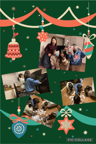 第２教室（月）担当：阿部真理クラスのクリスマス会🎅