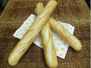 自然の恵みのフランスパン