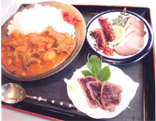 鹿カレーセットの一例