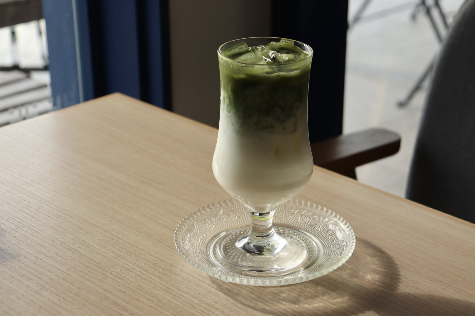 西尾抹茶のアイスラテ
