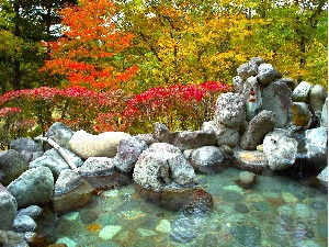 四季折々の景色を楽しめる露天風呂