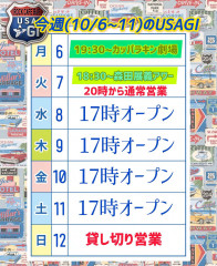 今週のUSAGIは？