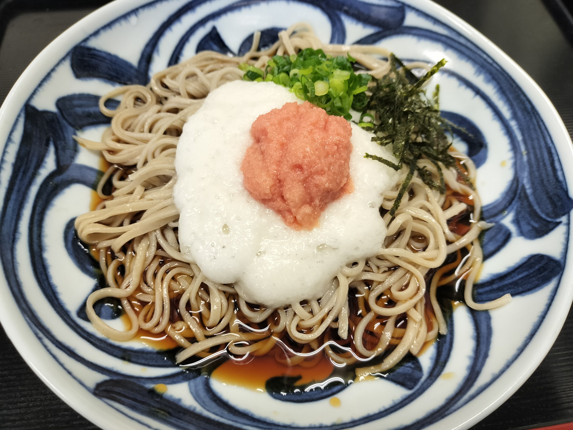 明太とろろそば