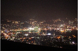 稲佐山から市内の夜景！