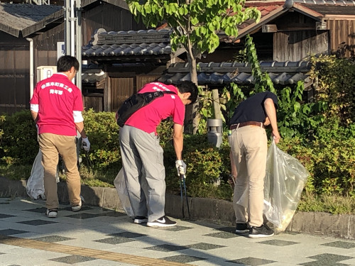 献血への協力・田原本町商工会青年部清掃活動について