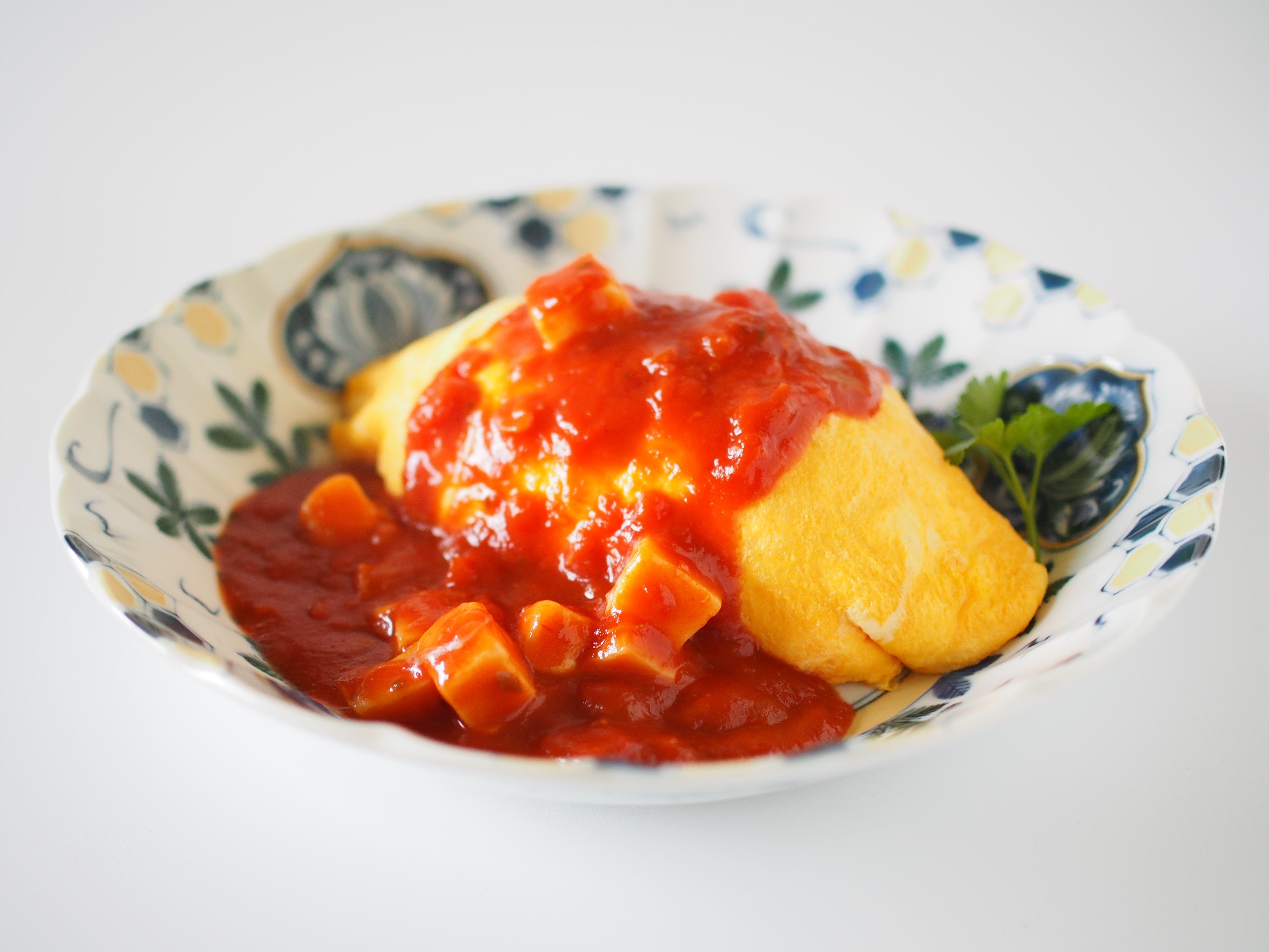 モッツァレラチーズのトマトソースオムライス