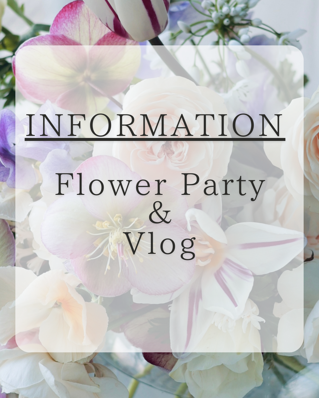 コラボイベント【2/21~22】Flower Party & Vlog 横浜