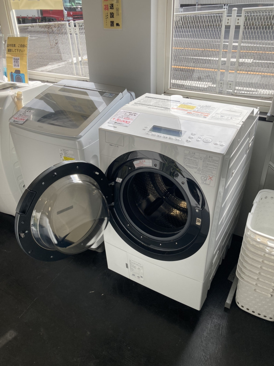 商品の入荷：ドラム式洗濯機(11kg)左開き　2019年式