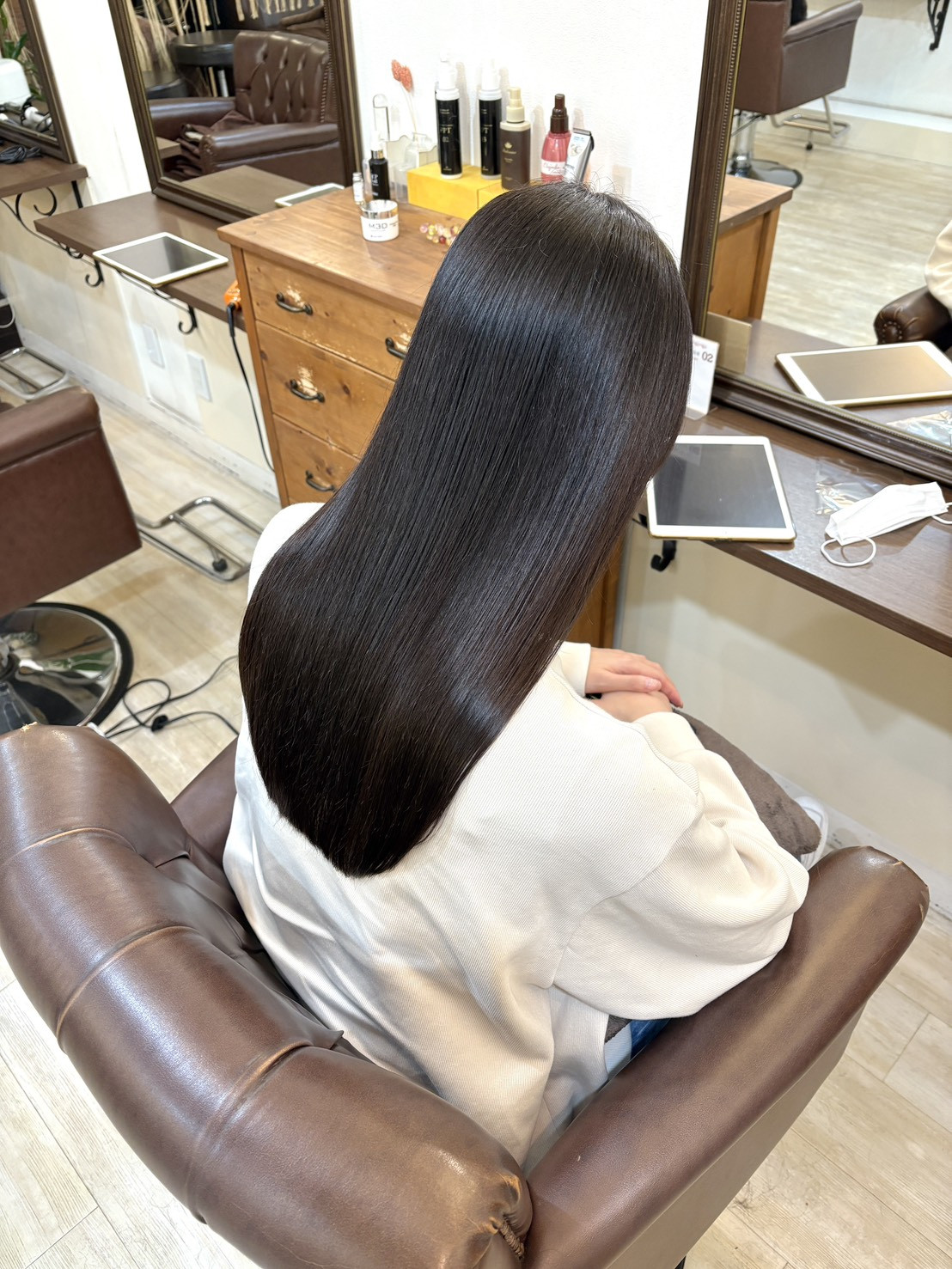 縮毛矯正前のメンテナンスにも！