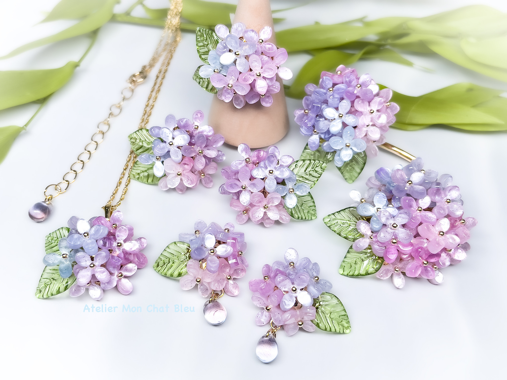 【新作】紫陽花のシリーズ　ピンク×ブルー