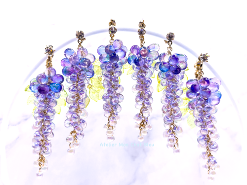 プチリニューアル販売のお知らせ〜藤のピアス〜