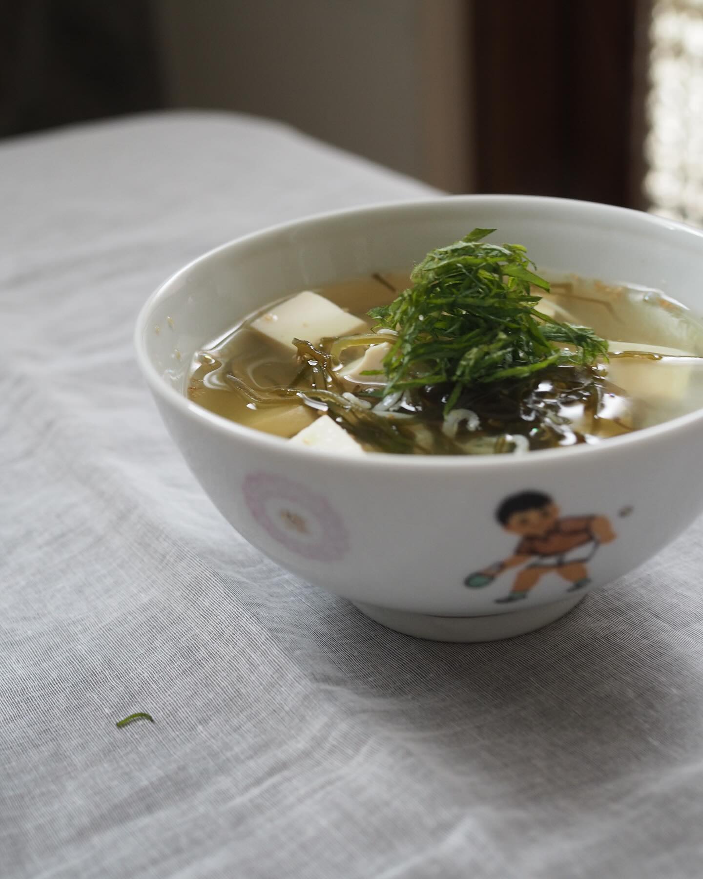 豆腐とじゃこのスープ