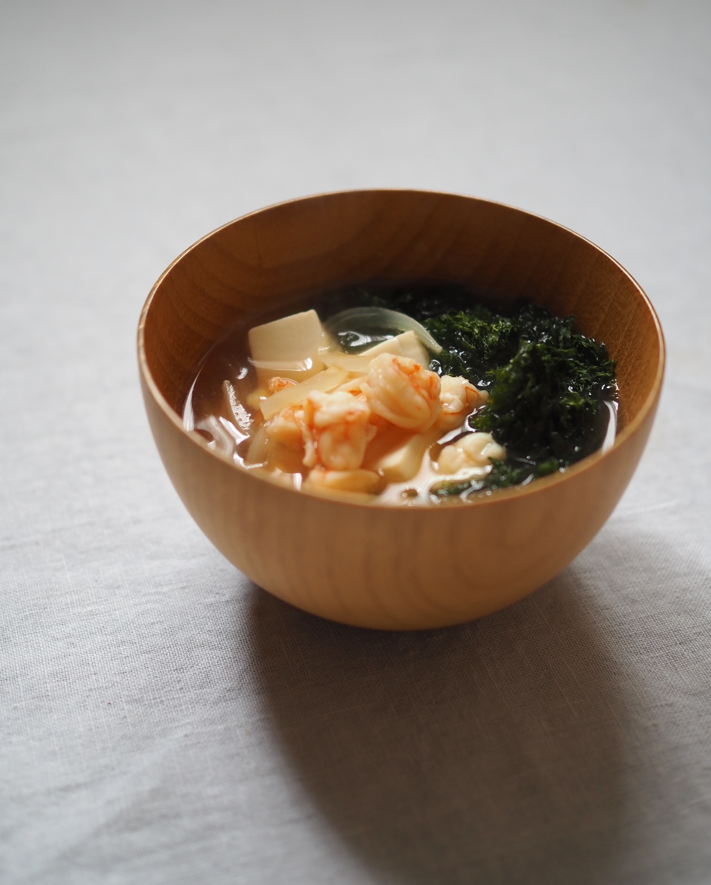 海老と新たまねぎのスープ