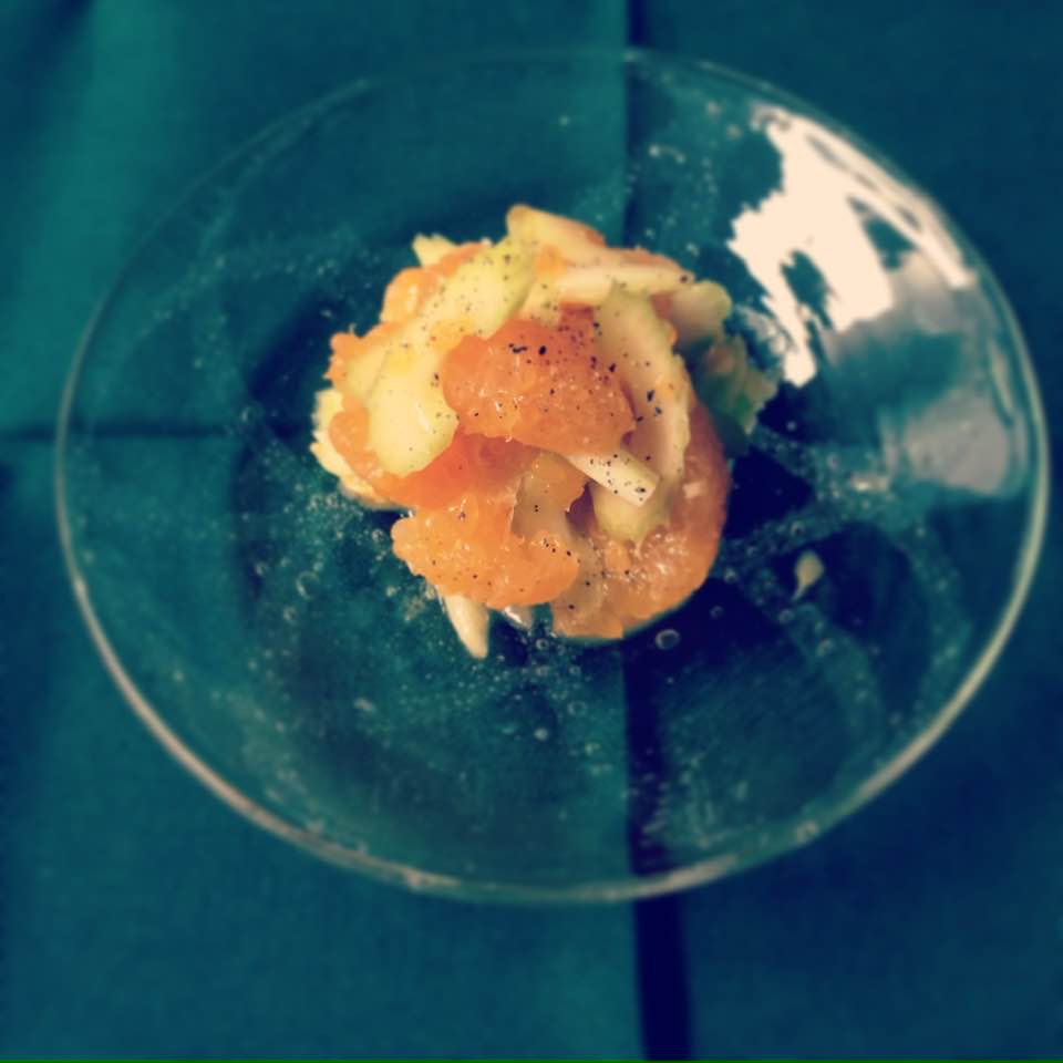 セロリといよかんのサラダ