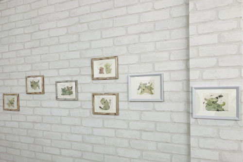 ワンちゃん・ネコちゃん　イラスト展開催！