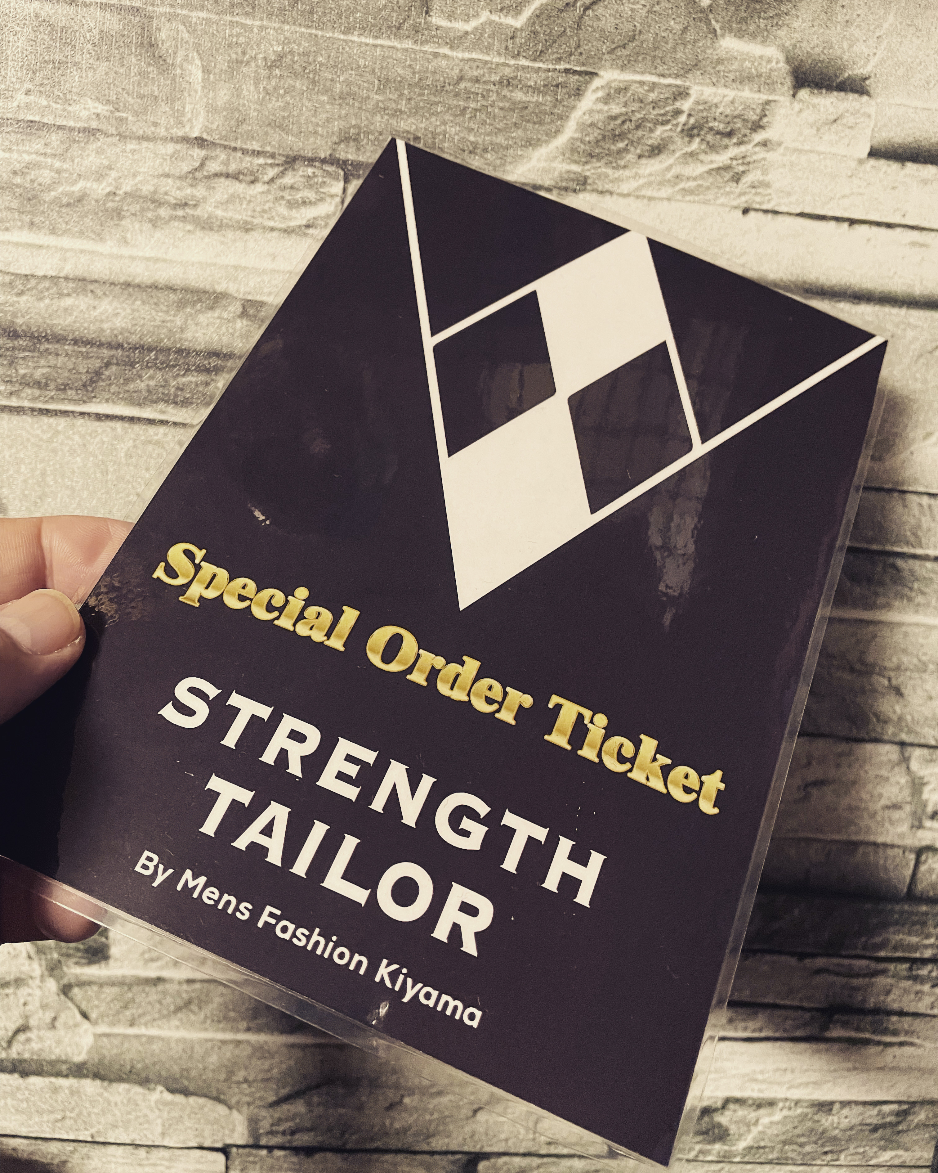 STRENGTH TAILOR special order ticket スペシャルオーダーチケット！