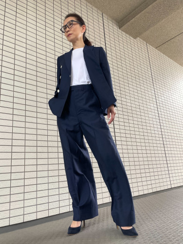 レディースダブルのワイドパンツ！