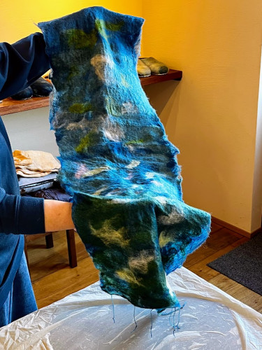 草木染め＆藍染　オリジナル羊毛マフラーWS のお知らせ