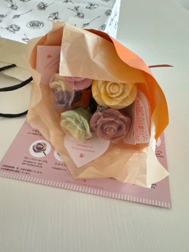 チョコレートのバラの花束